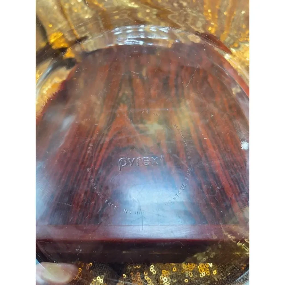 Vintage Pyrex 229 Clear Glass Deep Dish Pie Plate 9.5